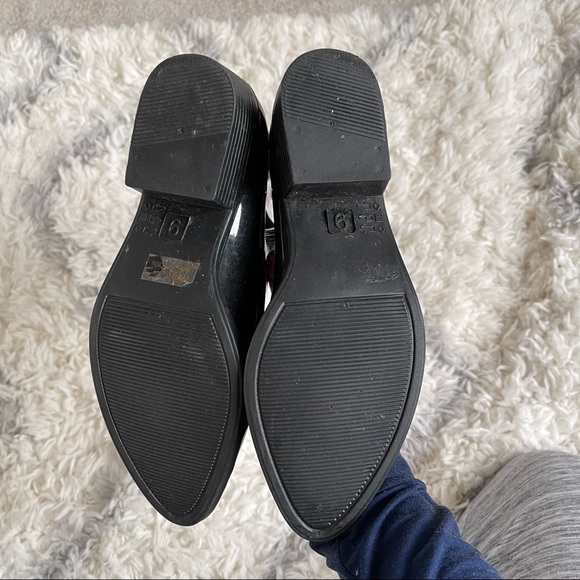 Jeffrey Campbell rain boots 9 shiny black rubber winter waterproof Chelsea - Picture 8 of 8